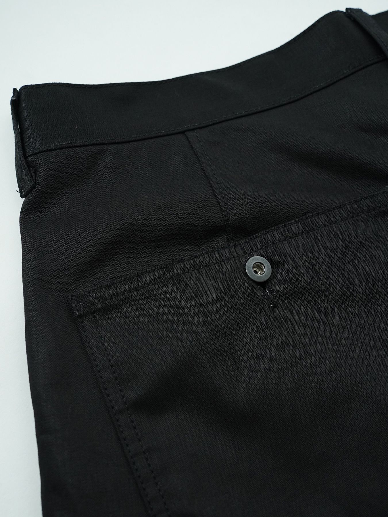 【予約品 5月6日(水) 締切】USN-MIRITARYHERRINGBONE / ミリタリーパンツ / ブラック