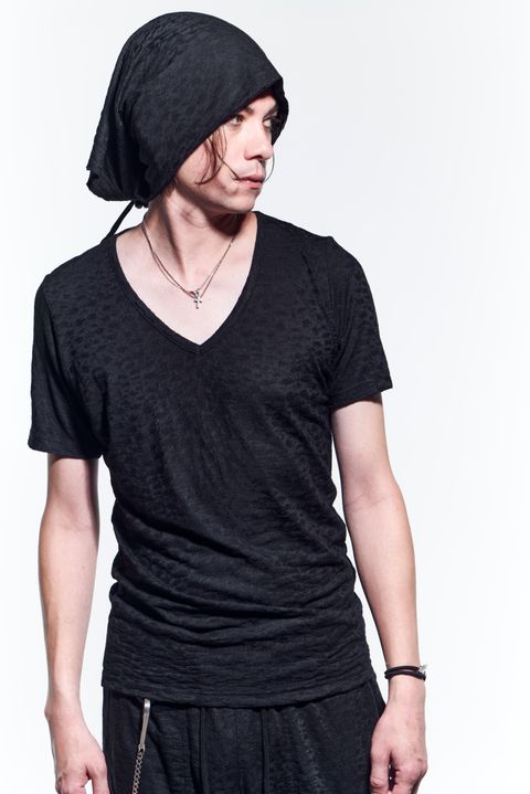 V-Neck T-Shirts Tシャツ LeopardJQD / Black 【kiryuyrik】