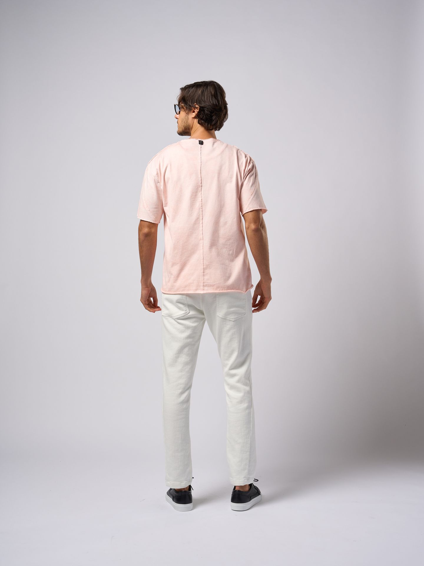 spec dye cut-off S/S  / Tシャツ / ピンク