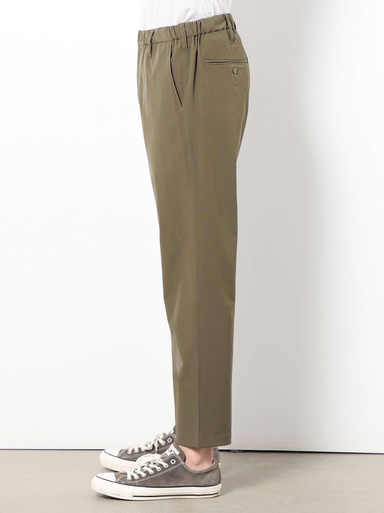 ナイロンリップストレッチイージーパンツ / ベージュ【Grand PARK NICOLE】