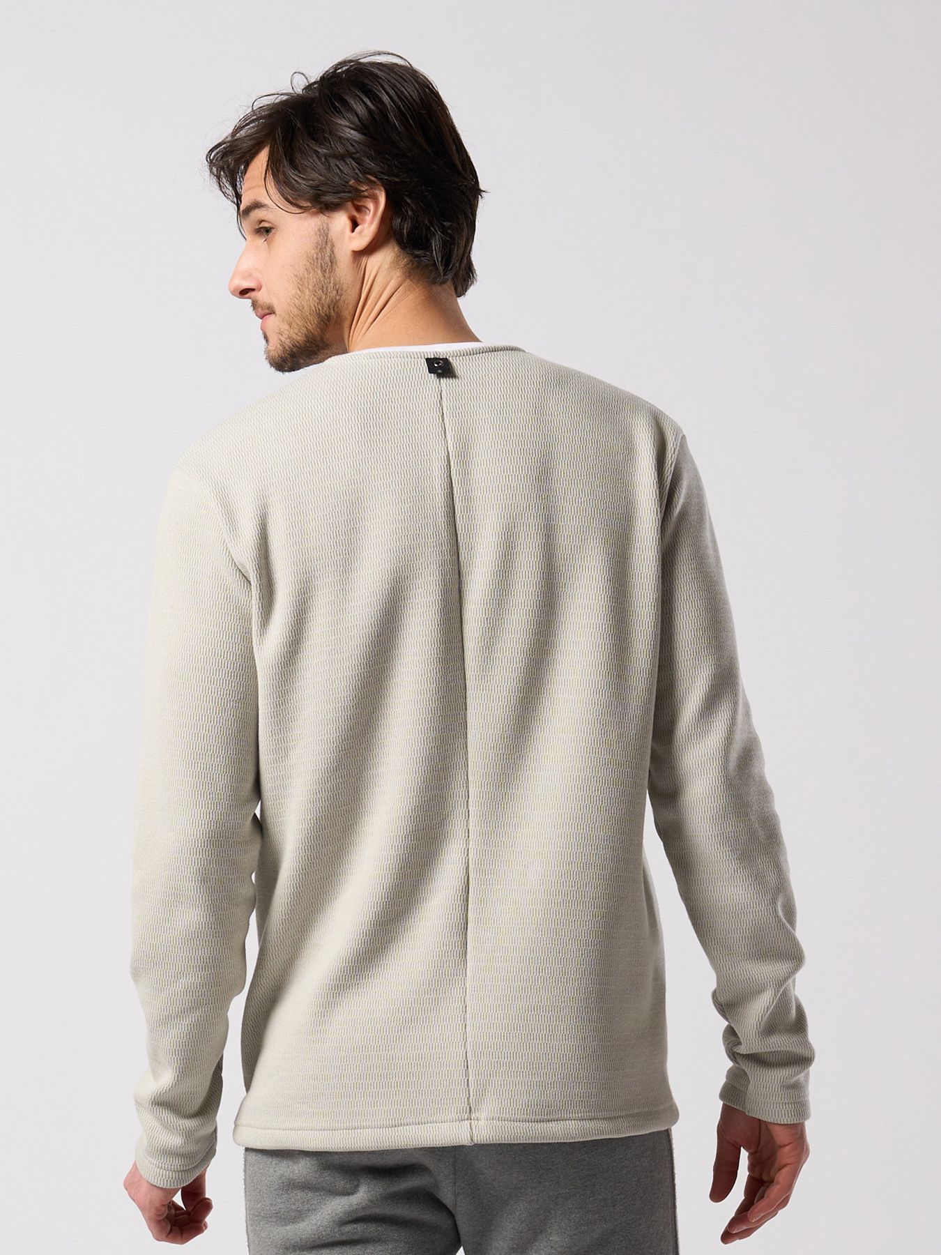 【予約品 4月19日(日) 18時締切】back boa thermal henley L/S / バックボア サーマル ヘンリーネック ロングスリーブ / ライトグレー