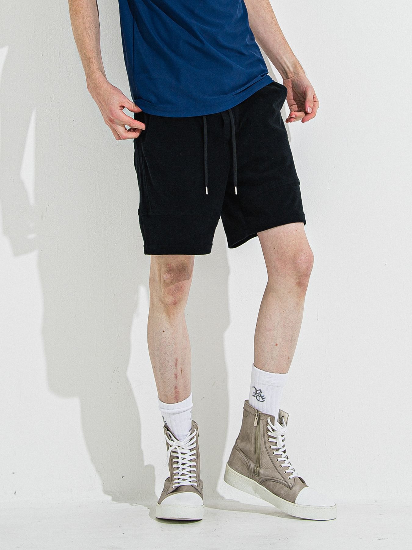 【予約】TYLER PILE SHORTS / タイラーパイルショーツ / ブラック