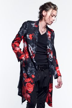 《予約品》 FlareJacket ジャケット FloraMesh / Black&Red 【kiryuyrik】 4月入荷予定