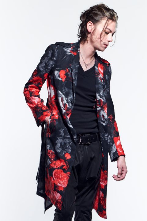 《予約品》 FlareJacket ジャケット FloraMesh / Black&Red 【kiryuyrik】 4月入荷予定