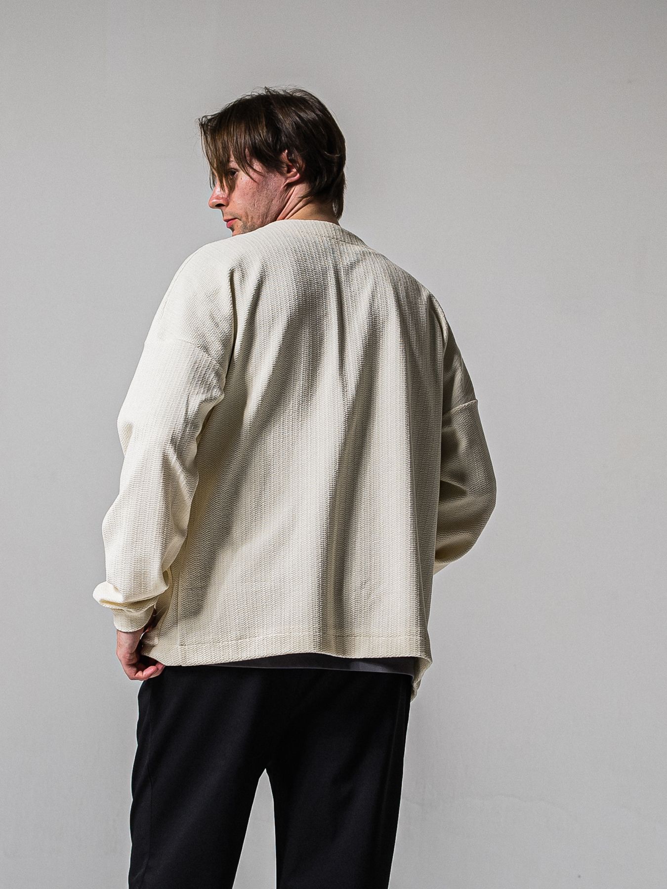 【予約品 11月16日(日) 締切】BLISTER KNIT C/D / ブリスターニットカーディガン  / オフ