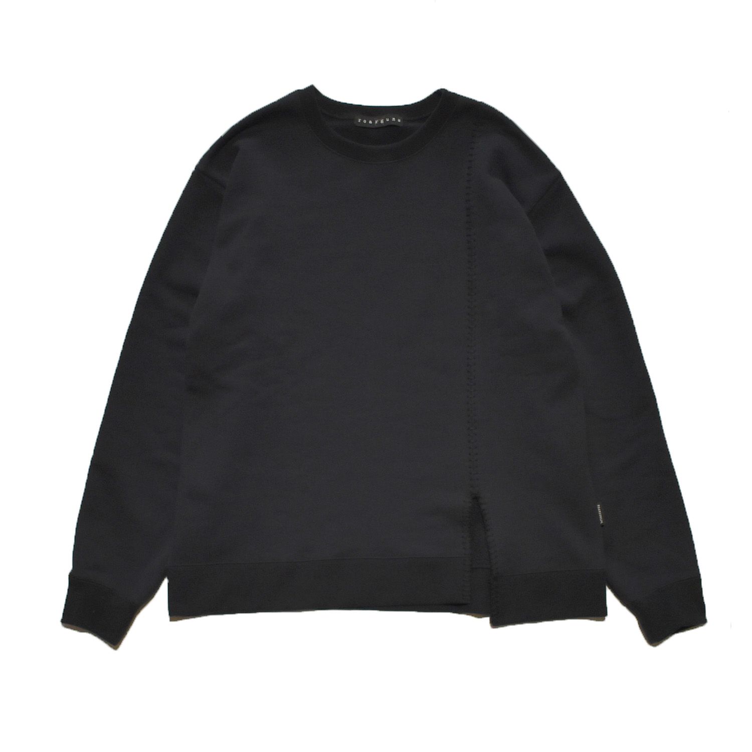 《予約品3月27日 23時55分締め》 SLIT CREWNECK  / スウェット / ブラック  【roarguns 】8月中入荷予定
