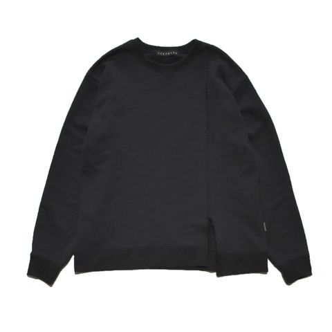 《予約品3月27日 23時55分締め》 SLIT CREWNECK  / スウェット / ブラック  【roarguns 】8月中入荷予定