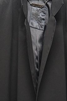 《予約品》 StandCollarDrapeCoatコート / ブラック 【kiryuyrik】 2023年3月以降入荷予定
