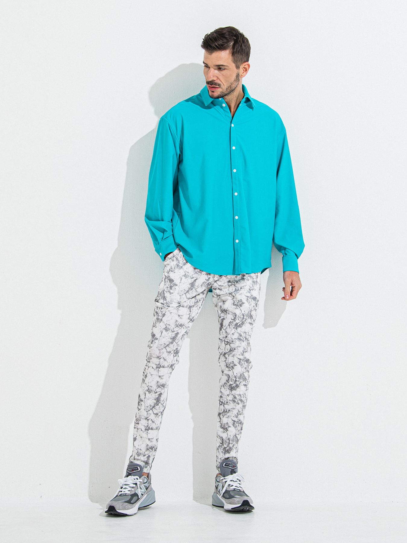 【予約品】CHRIS EASY TUCK PANTS / クリスイージータックパンツ / マーブルグレー