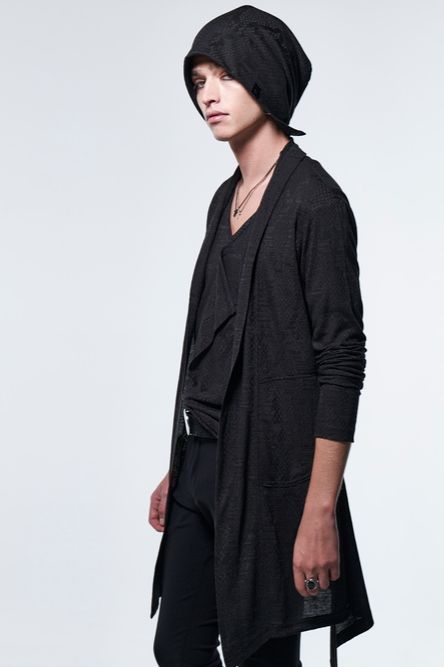 《予約品》 FlareShawlCardigan / ブラック 【kiryuyrik】 2023年5月以降入荷予定