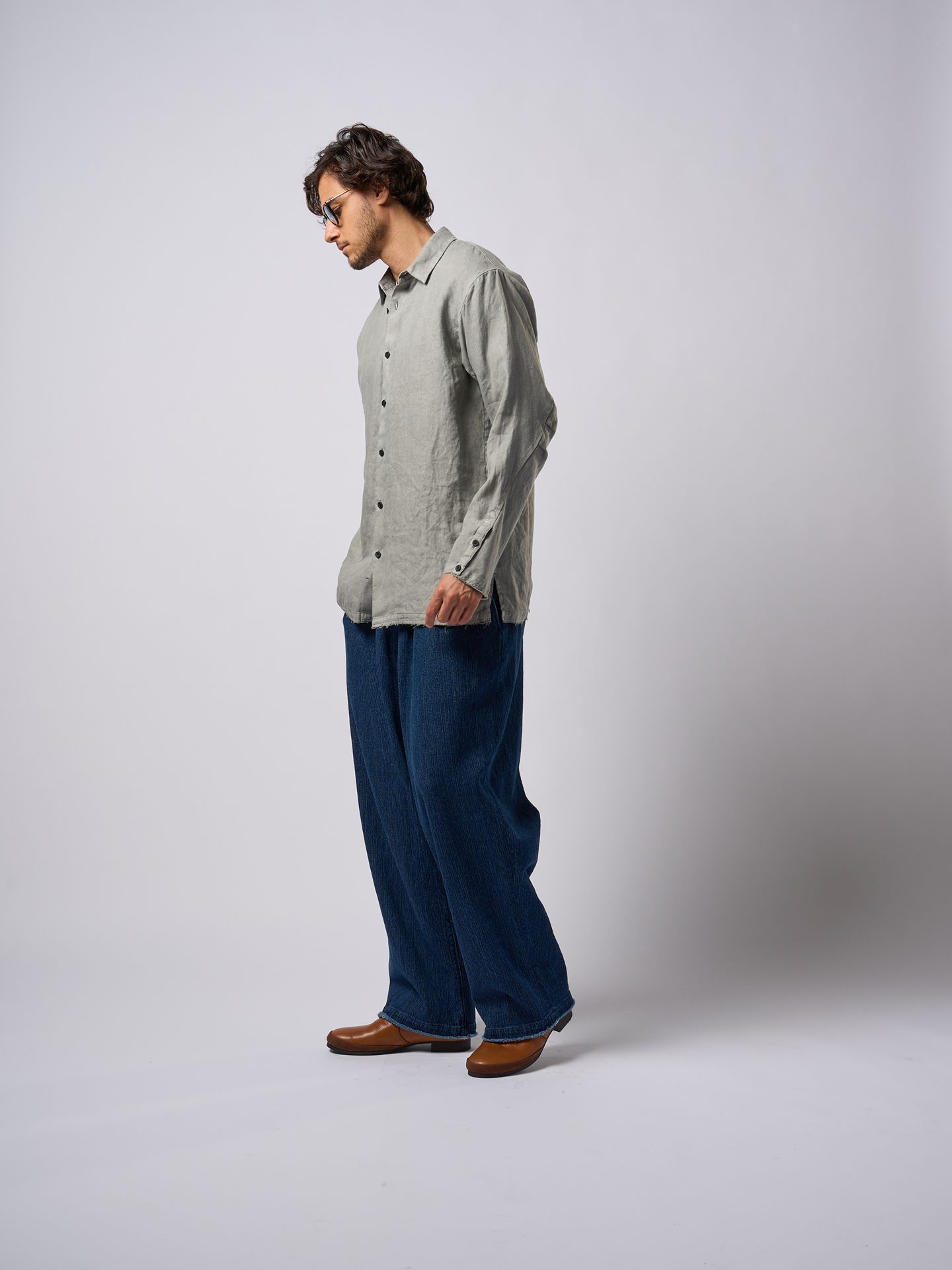 【予約品9月19日 10時締め】 shirt jacket / シャツジャケット / ダークグレー