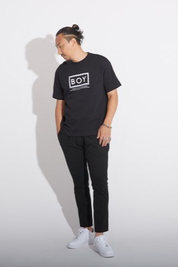CHAIN DESIGN TEE/ ブラック 【BOY LONDON】
