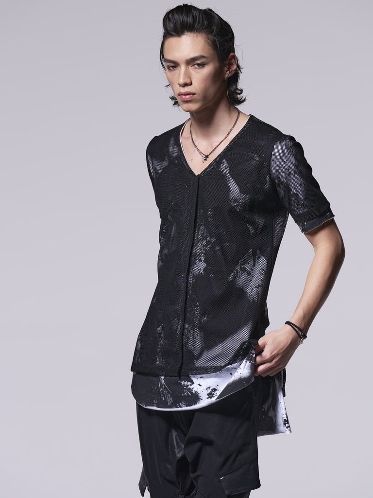 最終‼︎kiryuyrik LayeredLongSleeveV-T-Shirt kiryuyrik - 《予約品》 Layered T-Shirt / レイヤードTシャツ
