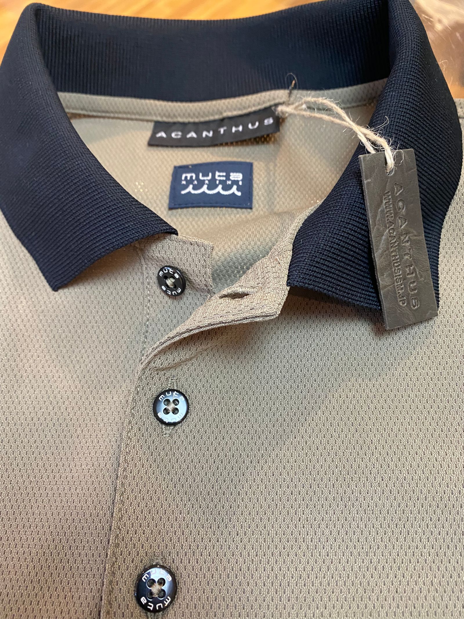 muta - muta Mesh Polo / カーキ 【Acanthus×muta MARIN】 | BRYAN