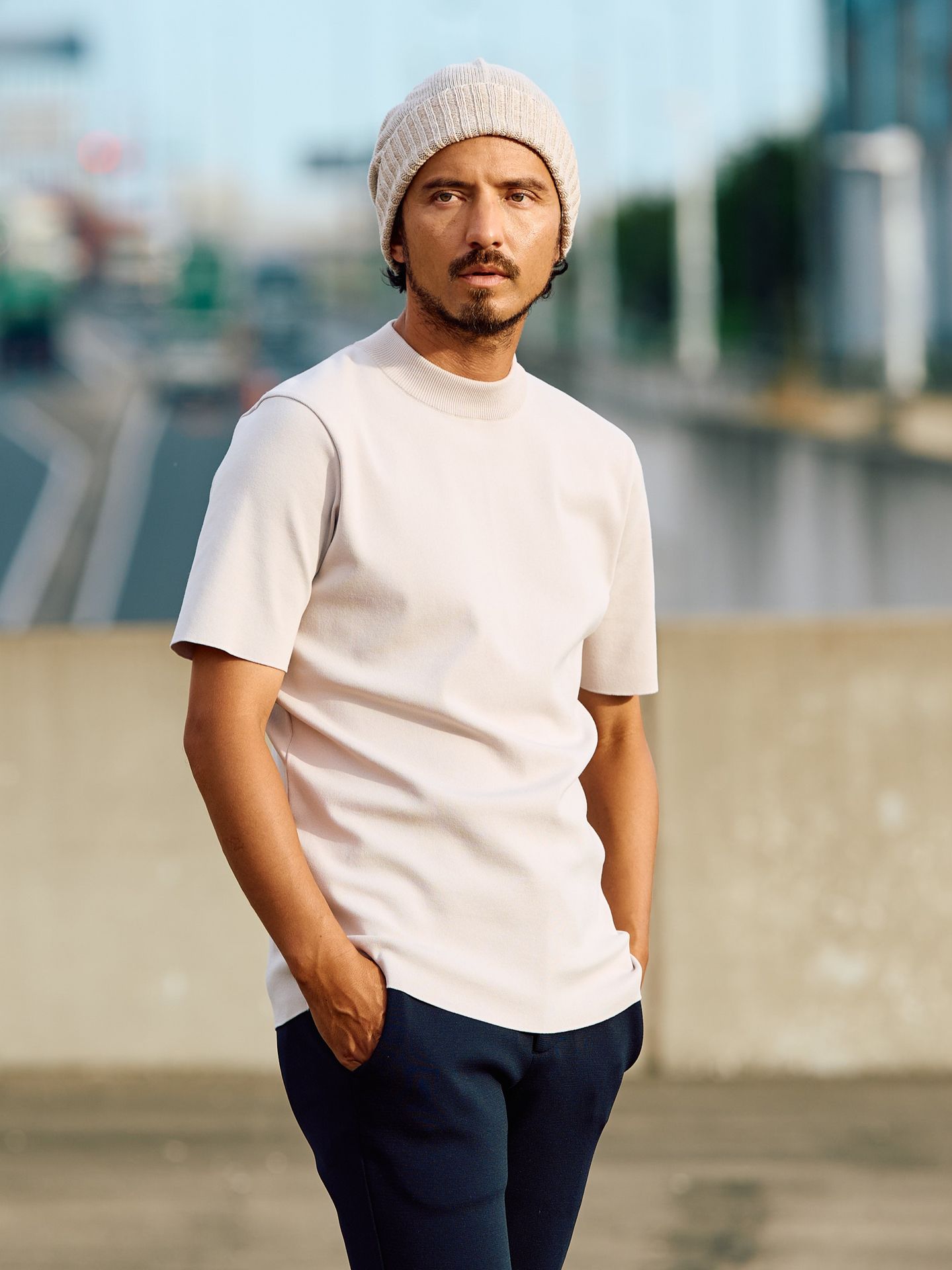 ct surf mock S/S / ニットソー / ホワイト