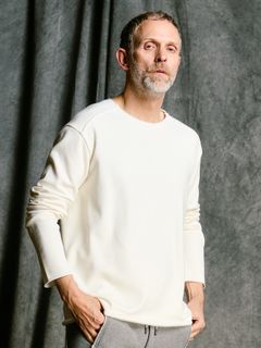 【予約品 4月19日(日) 18時締切】back boa cut-off crew / バックボア カットオフ クルーネック/ ホワイト