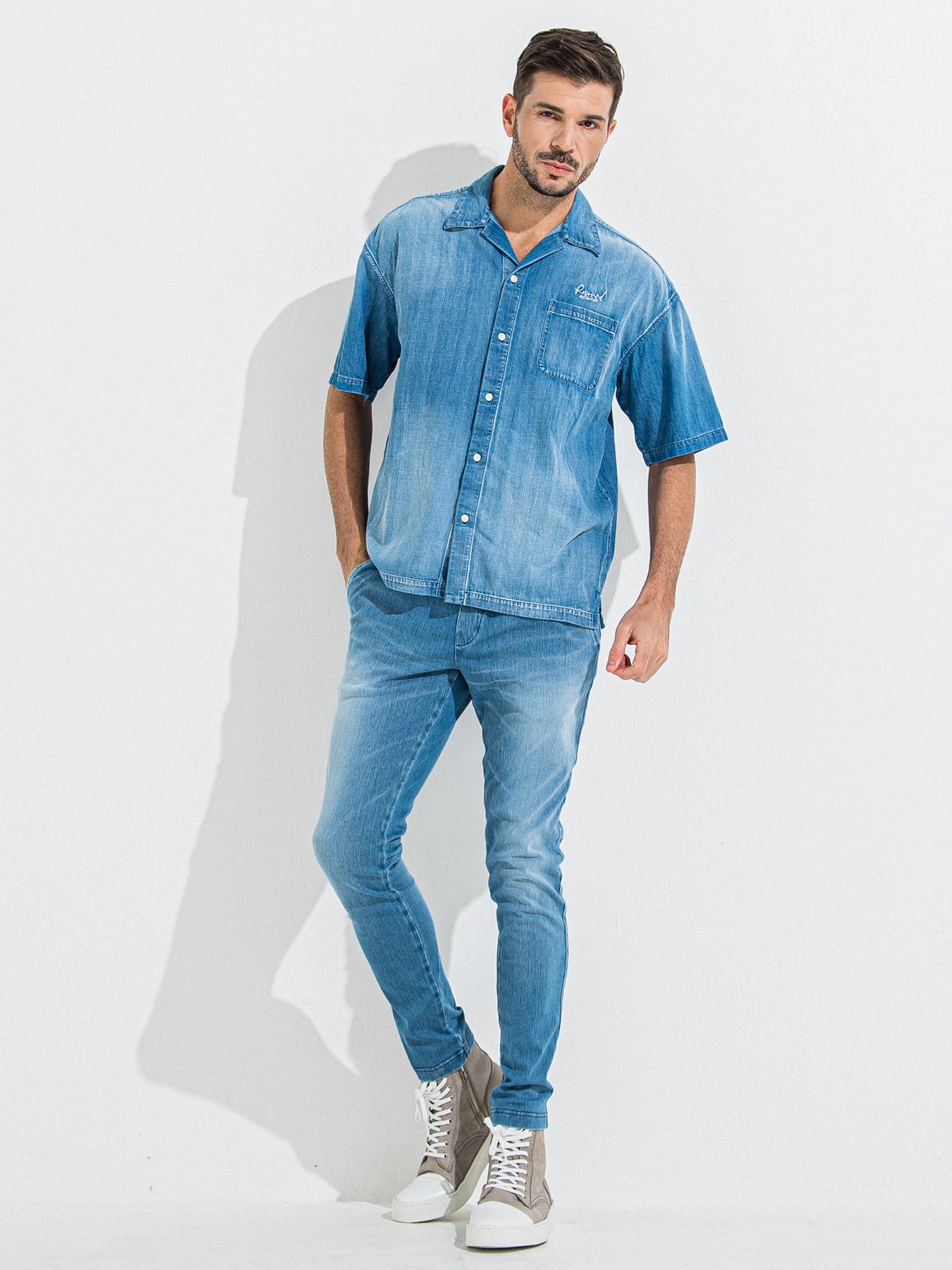 【予約品 】DENIM JERSEY CHRIS EASY TUCK PT / デニムジャージクリスイージータックパンツ / ライトインディゴ