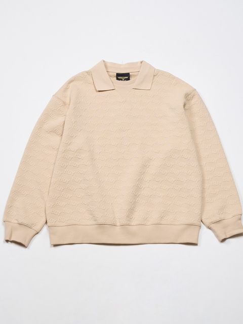 BOY MONOGRAM JACQUARD KNIT / ジャガードニット / カーキ