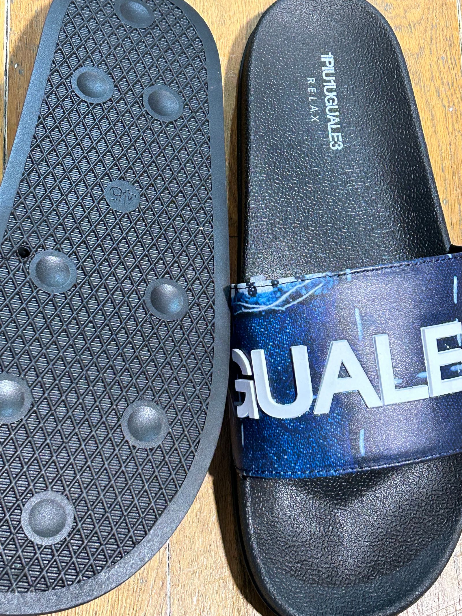■1PIU1UGUALE3 RELAX■デニムプリント シャワーサンダル 3色 □1PIU1UGUALE3 RELAX□デニムプリント シャワーサンダル 3色