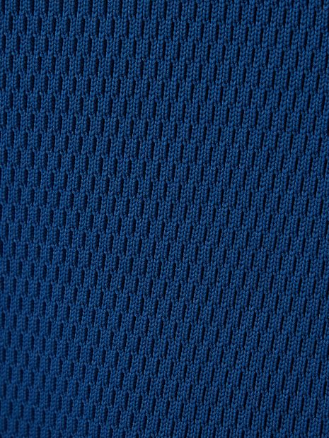 サーマルワッフル 長袖カットニット 青【5351 POUR LES HOMMES】