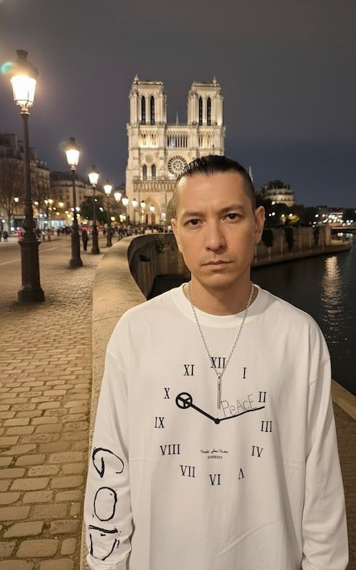 《受注生産2026年2月8日18時締め》GODSIZE CLOCK 長袖 RELAXED FIT TEE [WHITE]