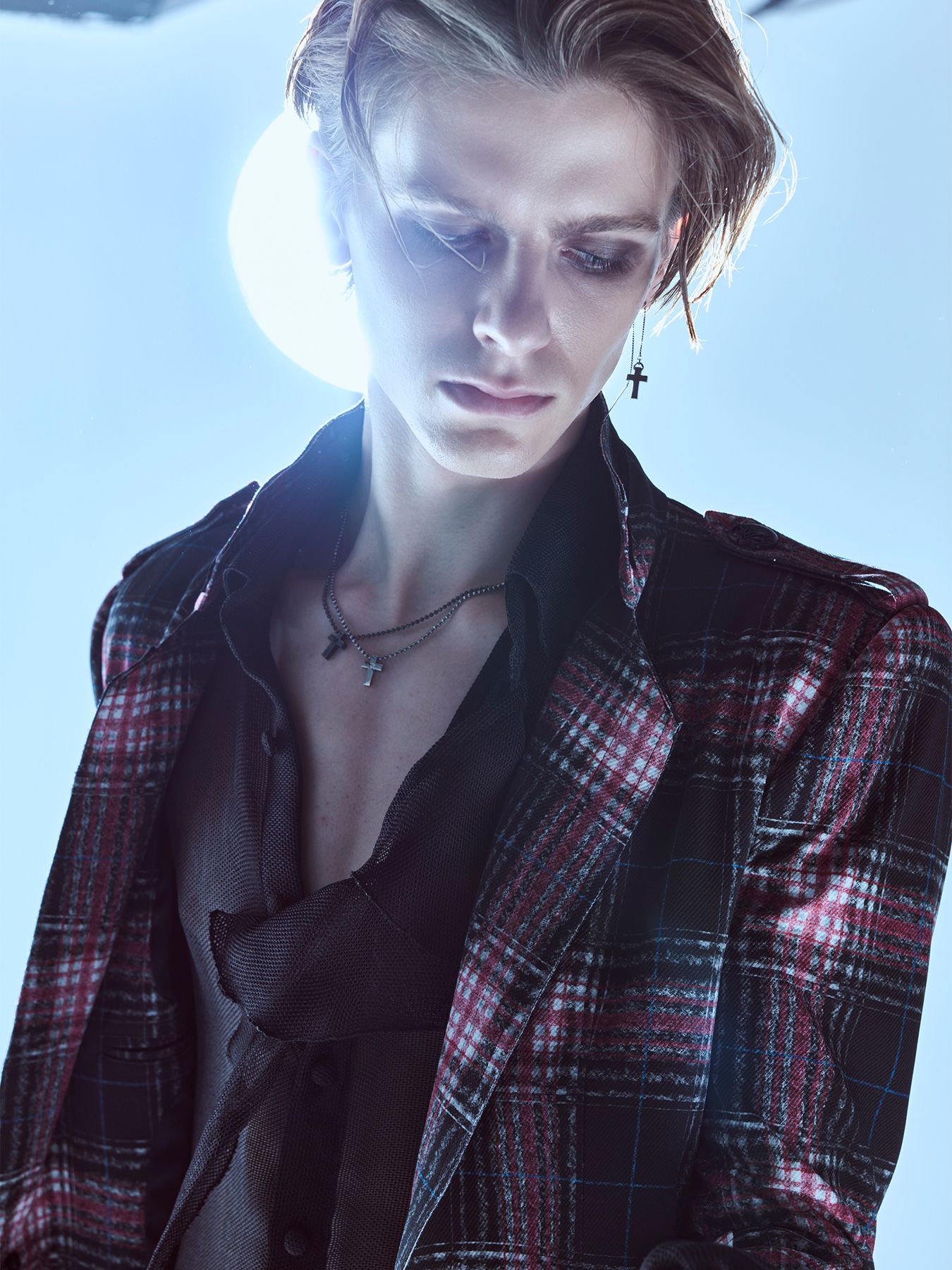 【予約品 1月4日(日) 締切】Trimming Stand Collar Jacket / トリミング スタンドカラージャケット / ブラック&ピンク