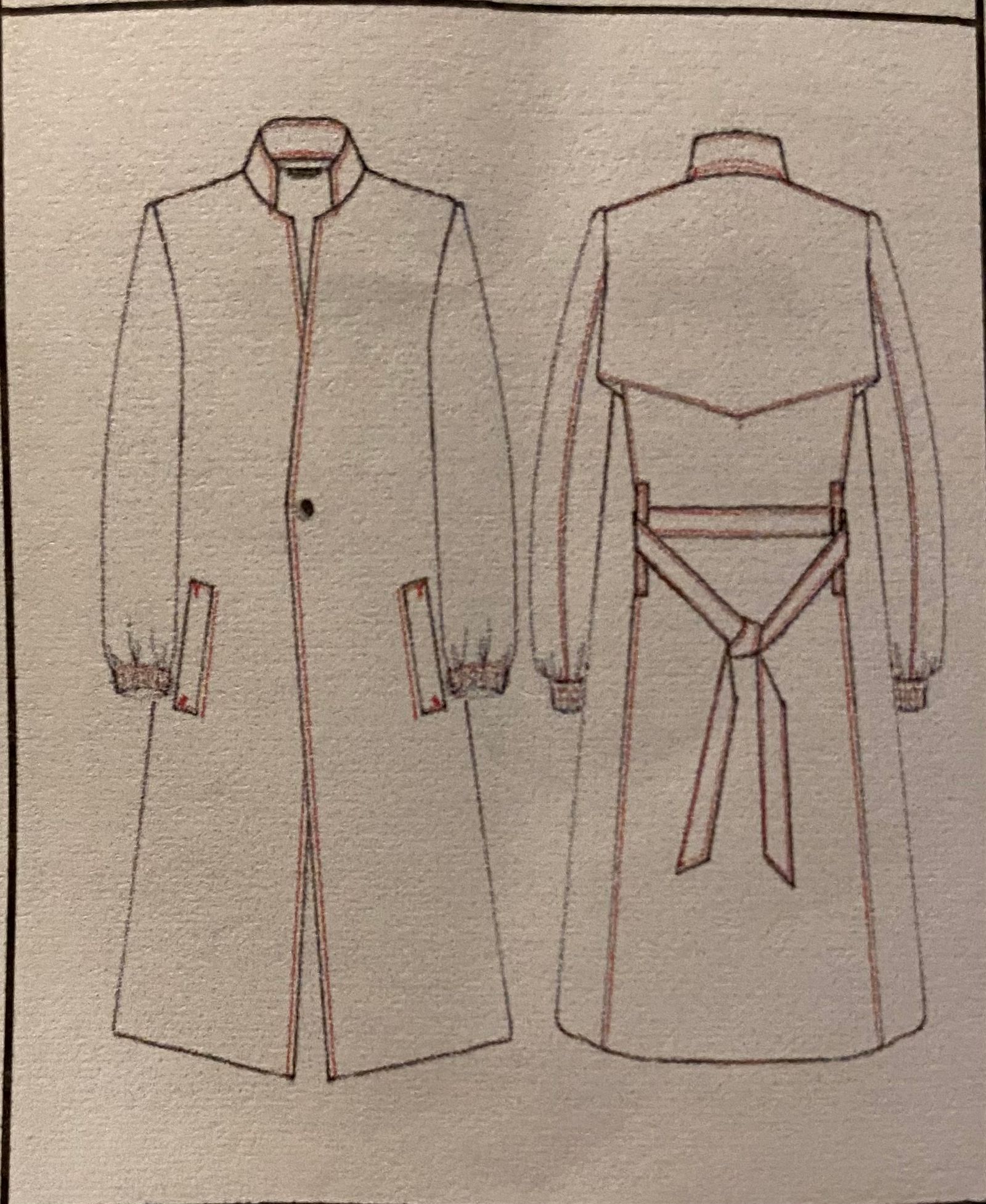 《予約品》 StandCollarDrapeCoatコート / ブラック 【kiryuyrik】 2023年3月以降入荷予定