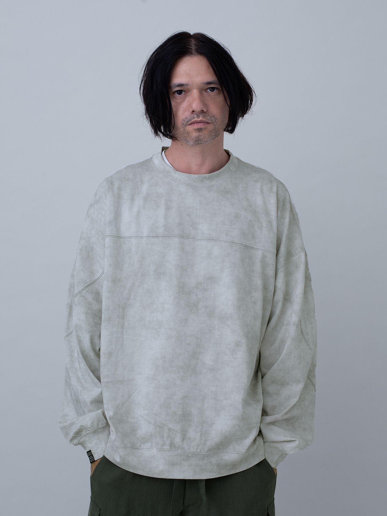 【予約品 10月26日(日) 締切】SWITCHCUT / バイオストーンウォッシュ加工 カットソー / GRAY