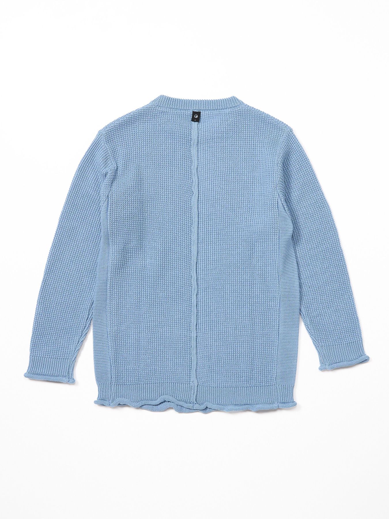 【予約品 9月23日(火) 締切】GIMA crew summer knit / 擬麻クルーサマーニット / ライトブルー