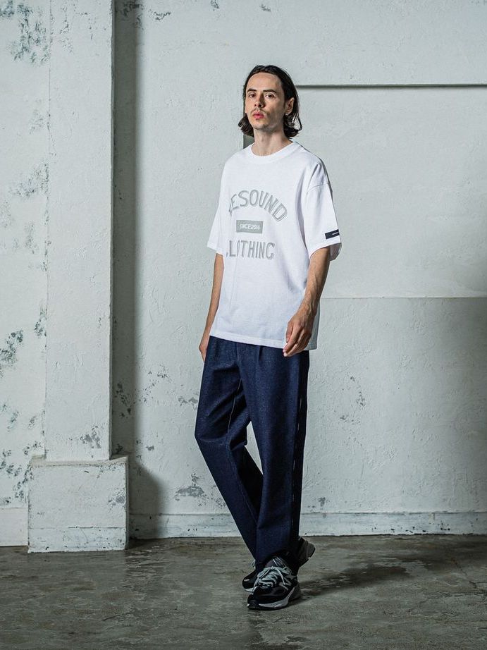 《予約11月17日19時締め》 college overT / オーバーTシャツ / ホワイト