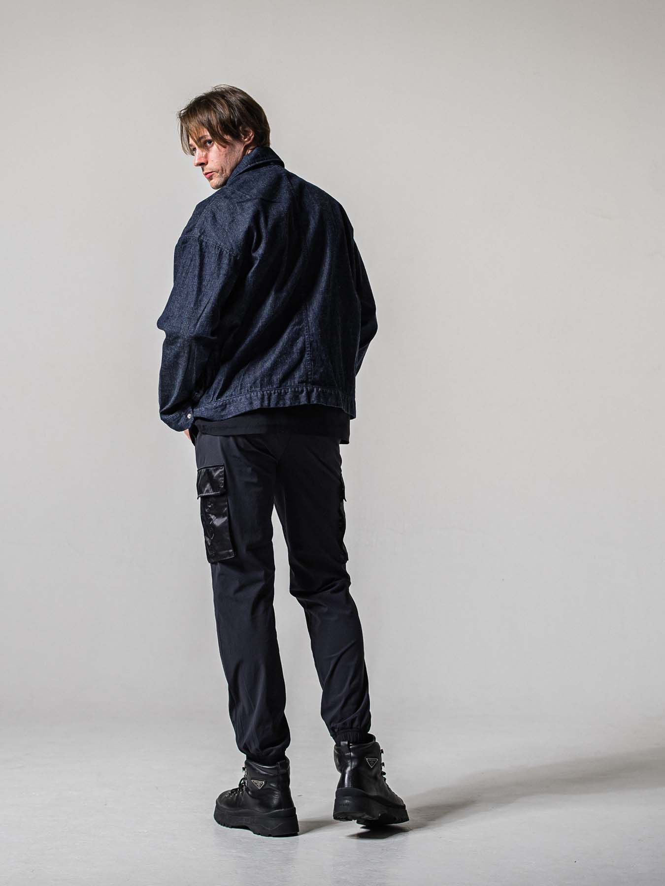 【予約品 11月16日(日) 締切】LDENIM AG FLIGHT JK / ライトデニム ミリタリージャケット / インディゴワンウォッシュ