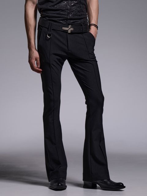 Flare Skinny Slacks / フレアスキニースラックス / ブラック