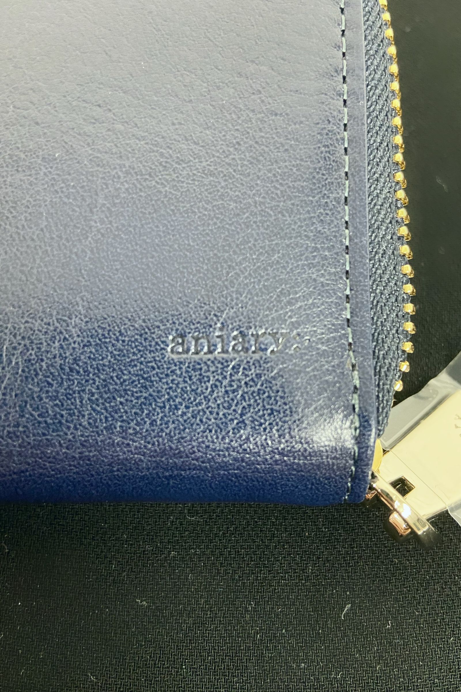 L字ウォレット 2つ折り財布01 / Dark Blue 【aniary】