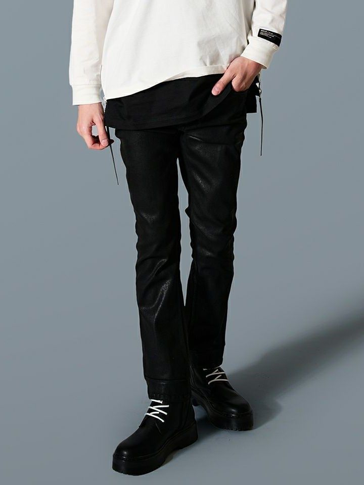 5P SHOE CUT PANTS / シューカットパンツ / ブラック
