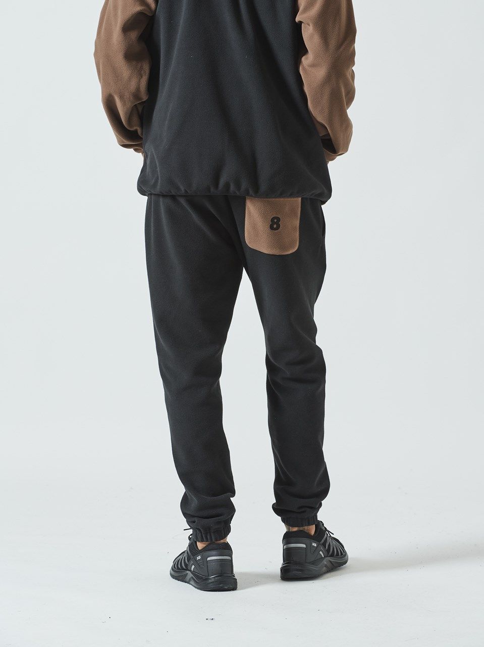 muta Stretch Fleece Pant / フリースパンツ/ ブラック・ブラウン 【Acanthus×muta】