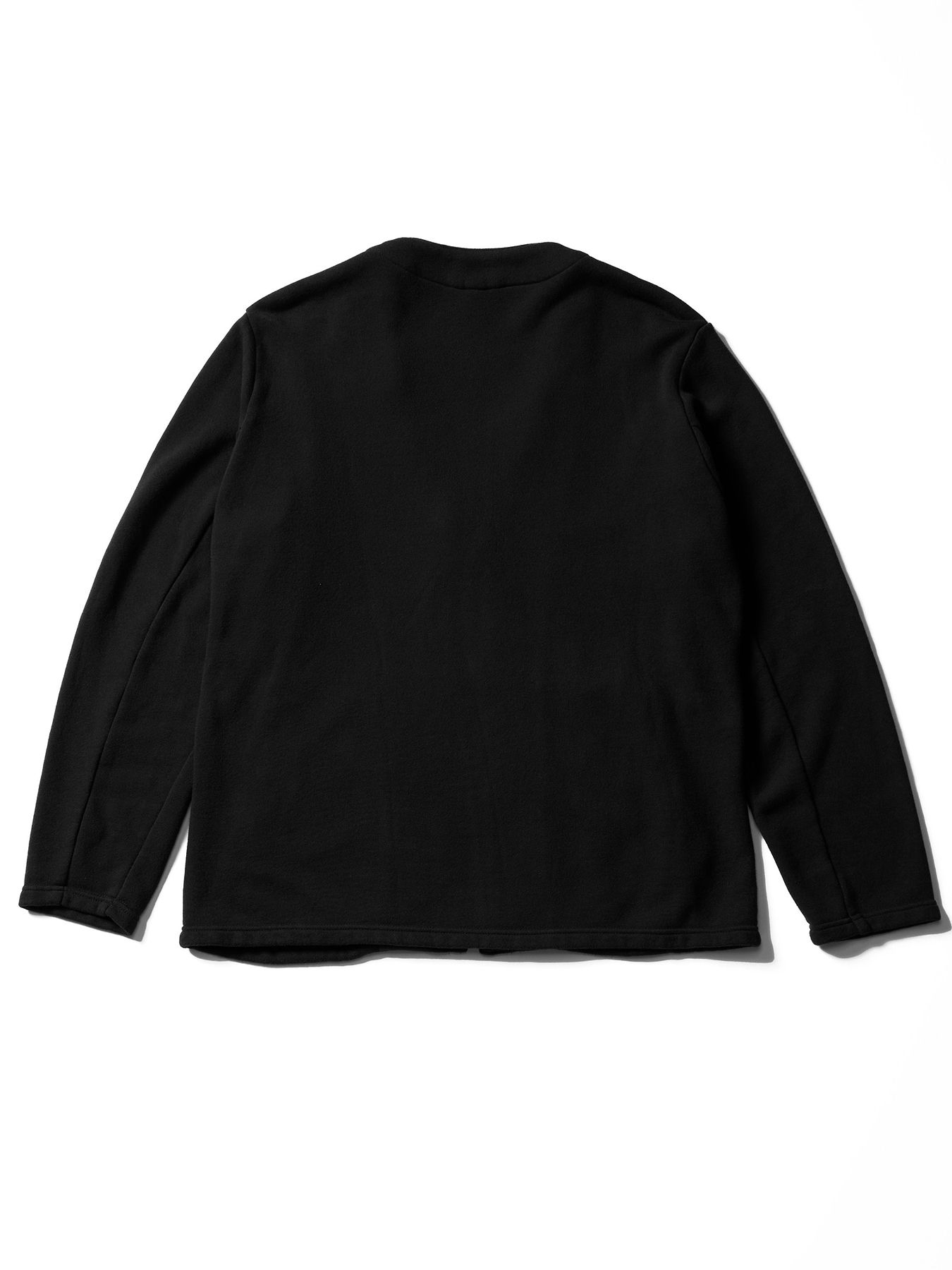 【予約品】soft luxe urake zip-up jacket / プレミアム裏毛 ジップアップカーディガンジャケット / ブラック