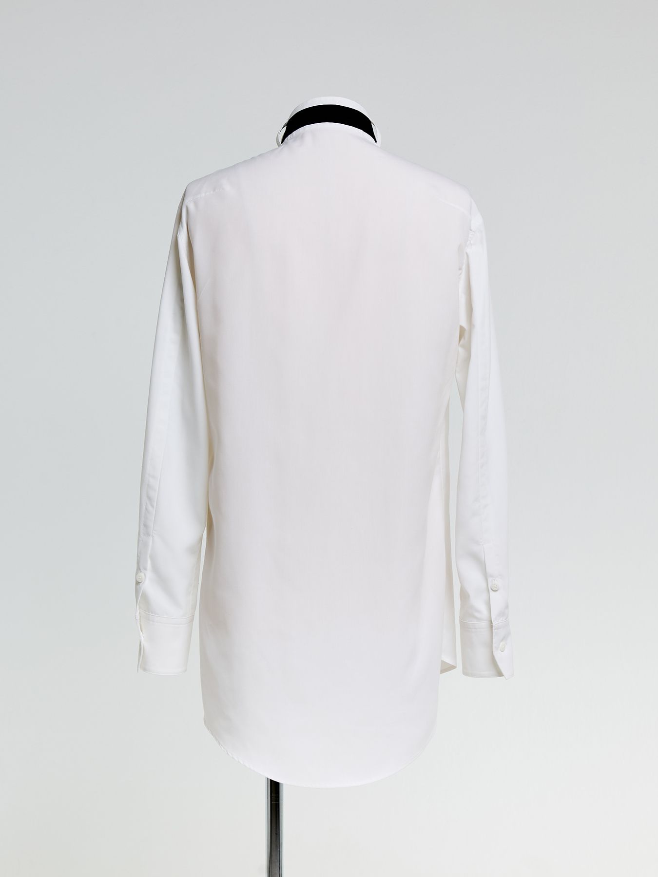 【予約品 10月26日(日) 締切】Pin Tuck Ribbon Shirt / ピンタックリボンシャツ / ホワイト