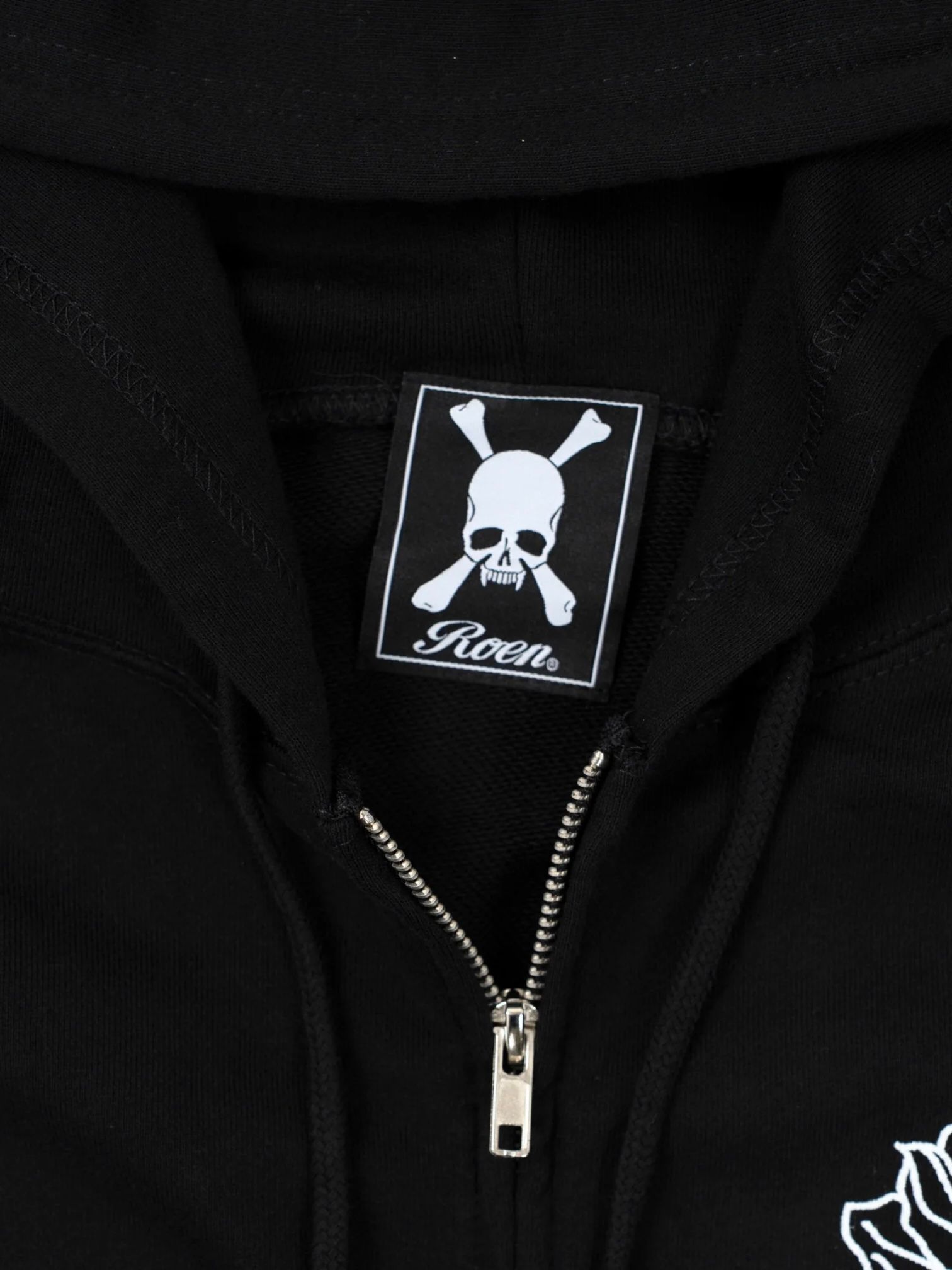 WILD BORN  PK / 長袖ジップパーカー / ブラック 【Roen】