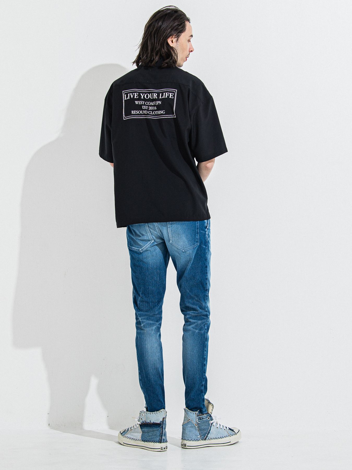 【予約品】DENIM JERSEY CHRIS EASY TUCK PT / デニムジャージクリスイージータックパンツ / ダーク
