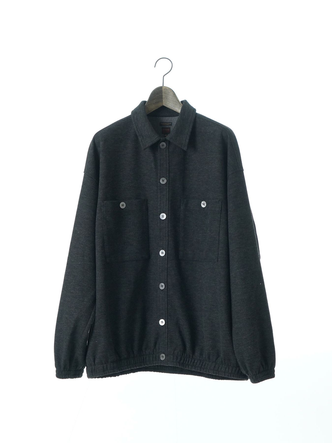 【予約品 】LUXMODERN OVERSHIRTS / オーバーシャツ / 杢ブラック