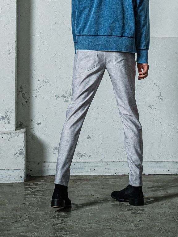 《予約11月17日19時締め》 CHRIS EASY  TUCK PANTS / イージータックパンツ / ペイズリーグレー