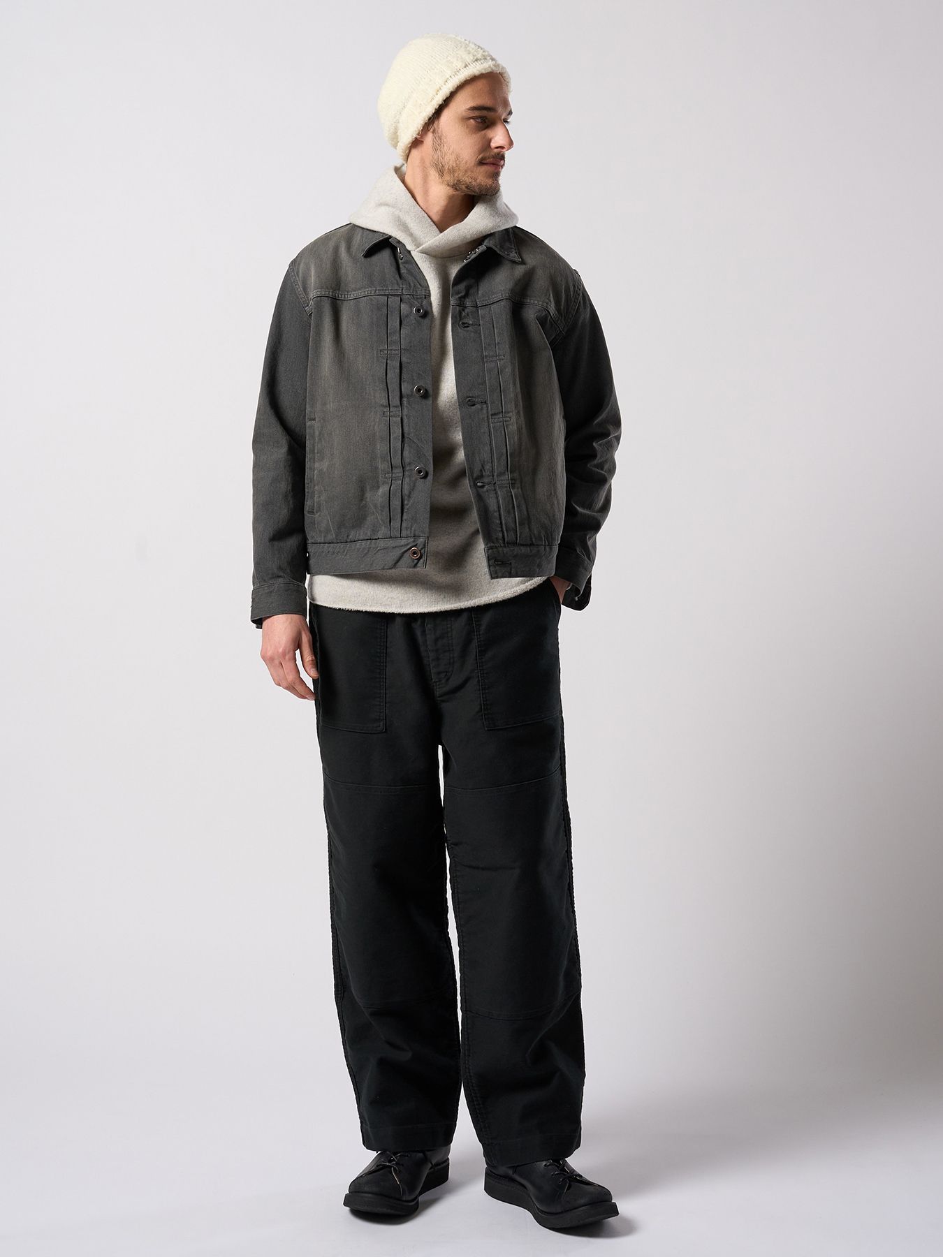 【予約品 4月19日(日) 18時締切】modern lineman boots / カウレザー モダン ラインマンブーツ / ブラック