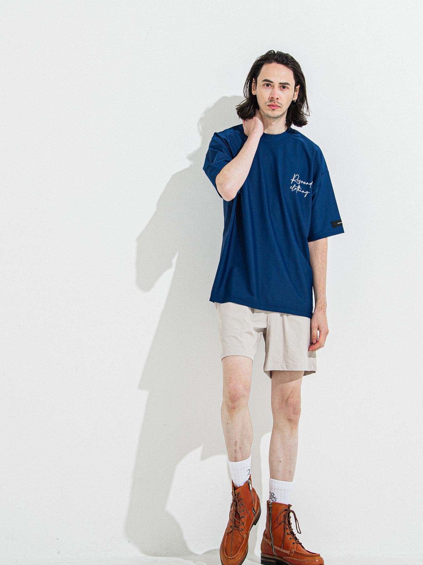 【予約品 】ID RASH OVER T / ラッシュガード IDオーバーサイズTシャツ / ネイビー