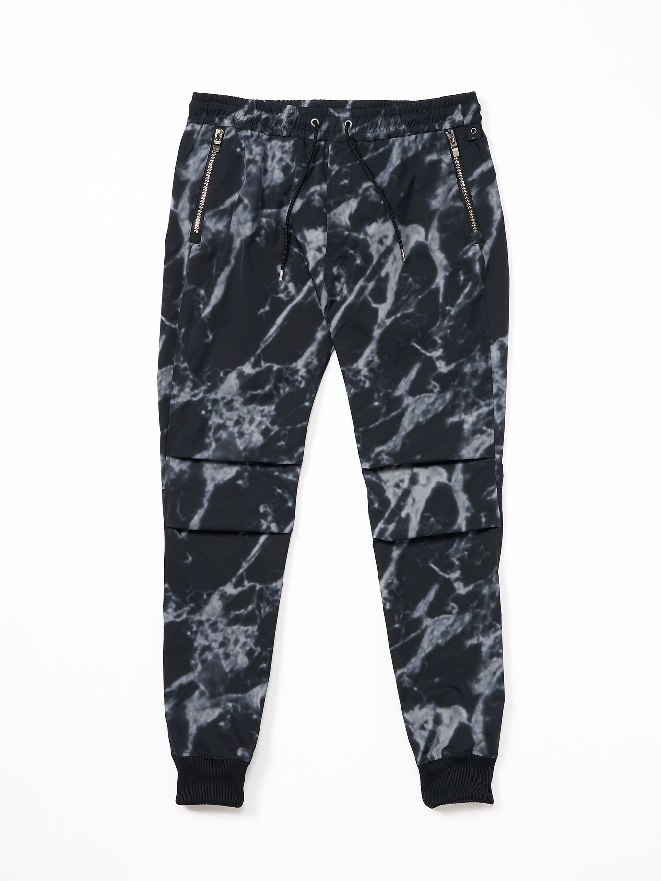 【予約品 9月23日(火) 締切】tuck rib pants / タックリブパンツ / モノプリント