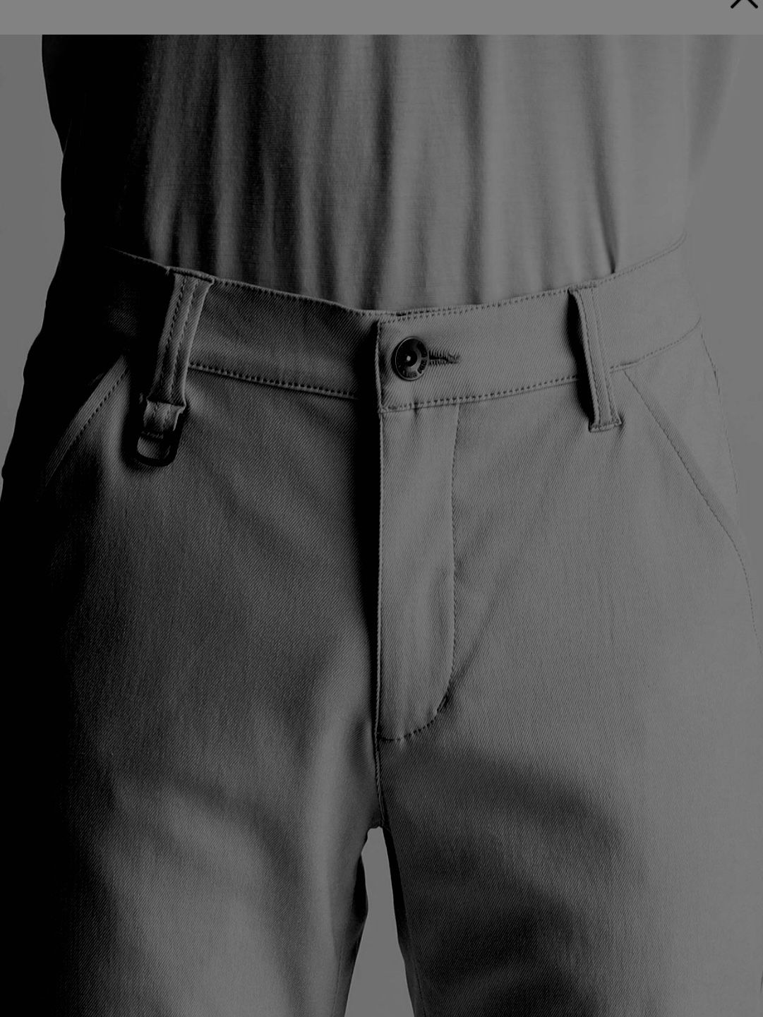 ガムストレッチ 撥水加工パンツ BLACK【NICOLE CLUB FOR MEN】
