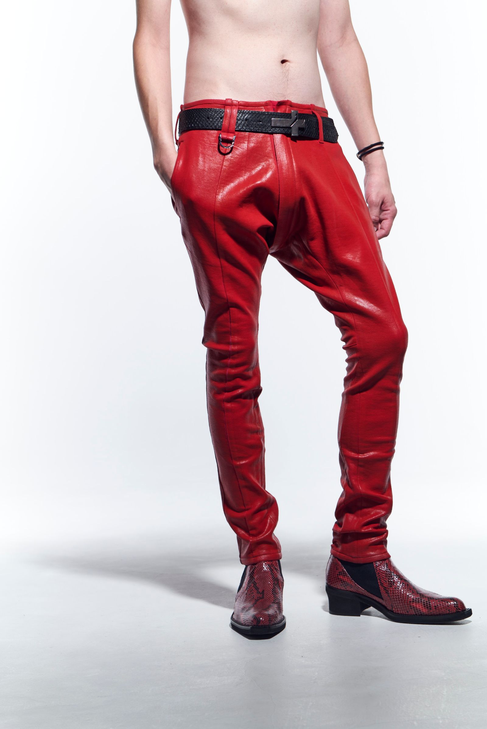 《予約品》 SaruelCurveBondagePants サルエルパンツ PonchJersey / Red 【kiryuyrik】 3月入荷予定