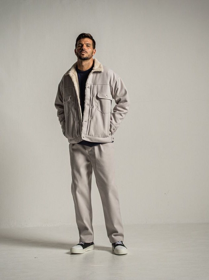 《予約9月1日18時締め》 MELTON WIDE TUCK PANTS  / ワイドタックパンツ / グレージュ