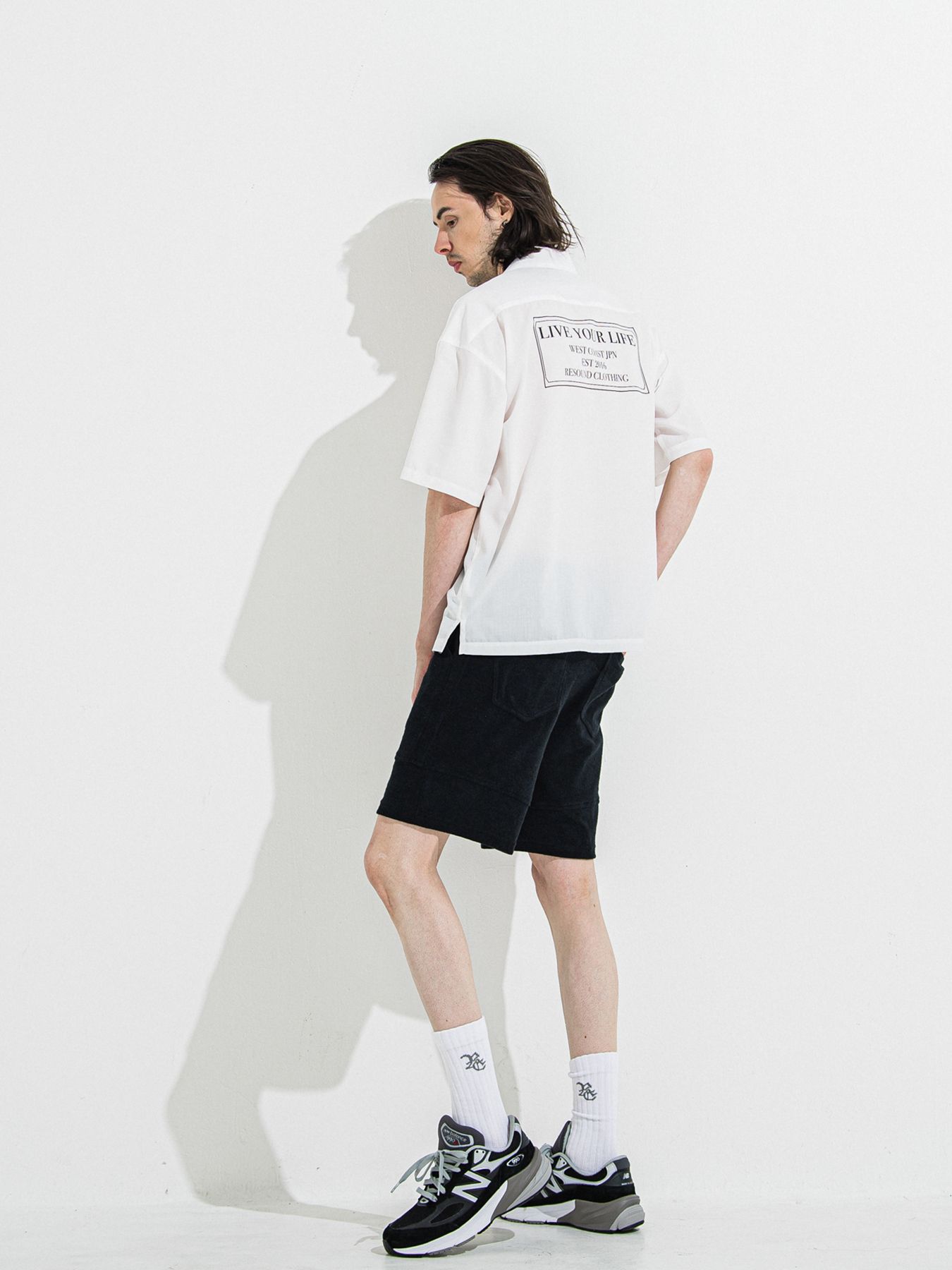 【予約品 】ZACK HALF SHIRT / ザックハーフスリーブシャツ / ホワイトプリント