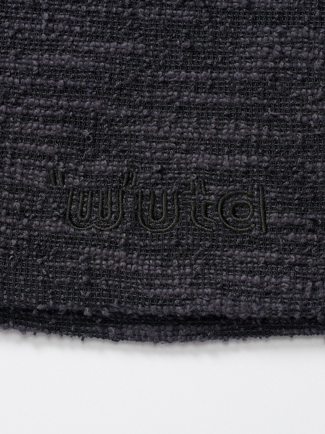 【予約品 1月25日(日) 締切】muta × wjk collection：knit jacquard relax shorts / ニットジャガード リラックスショーツ / ブラック