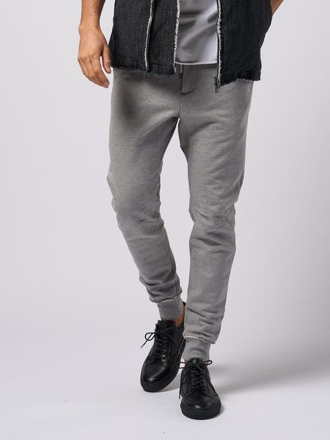 【予約品9月19日 10時締め】 basic rib sweat pants / スウェットパンツ / グレー